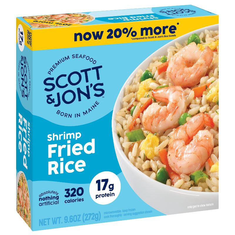 slide 2 of 5, Scott & Jon's Shrimp Fried Rice Bowl Frozen Meal - 9.6oz, 9.6 oz