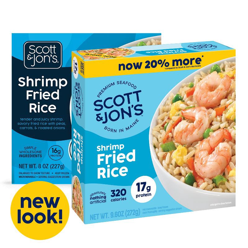 slide 4 of 5, Scott & Jon's Shrimp Fried Rice Bowl Frozen Meal - 9.6oz, 9.6 oz