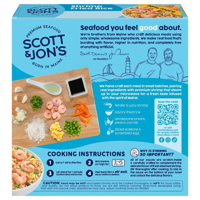 slide 5 of 5, Scott & Jon's Shrimp Fried Rice Bowl Frozen Meal - 9.6oz, 9.6 oz