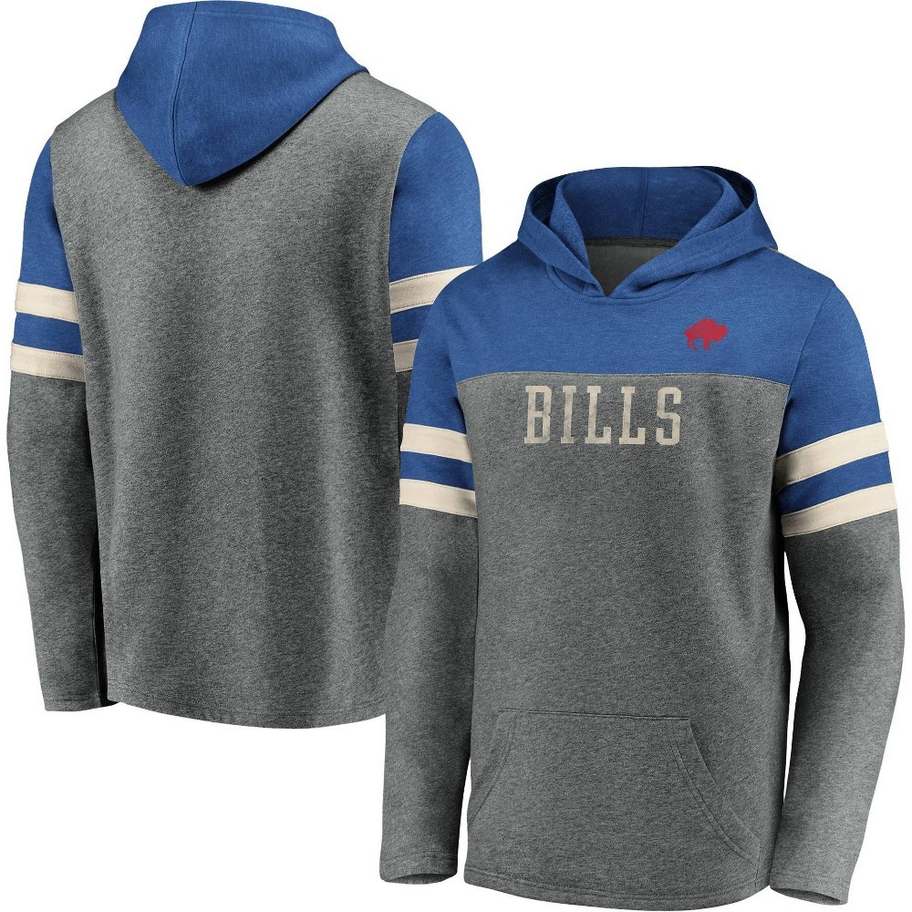 slide 3 of 3, NFL Buffalo Bills Men's Gray Retro Hoodie - XL, 1 ct