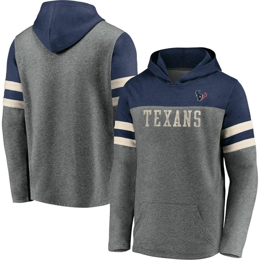 slide 3 of 3, NFL Houston Texans Men's Gray Retro Hoodie - XL, 1 ct