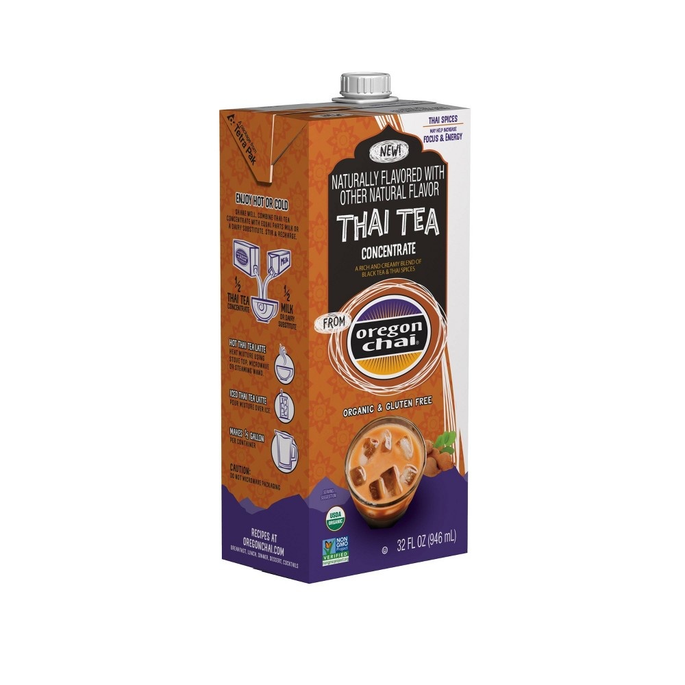 slide 4 of 4, Oregon Chai Thai Tea Concentrate, 32 fl oz