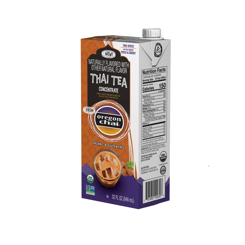 slide 3 of 4, Oregon Chai Thai Tea Concentrate, 32 fl oz