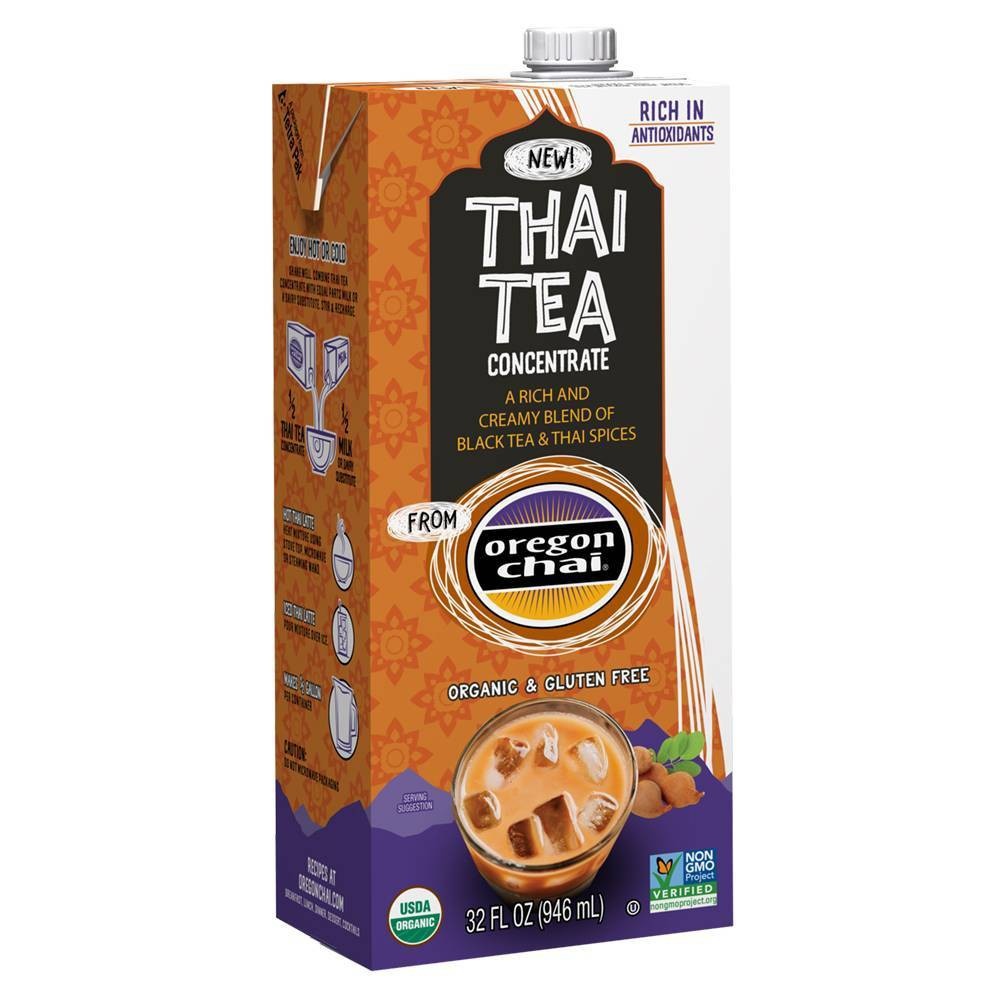 slide 1 of 4, Oregon Chai Thai Tea Concentrate, 32 fl oz