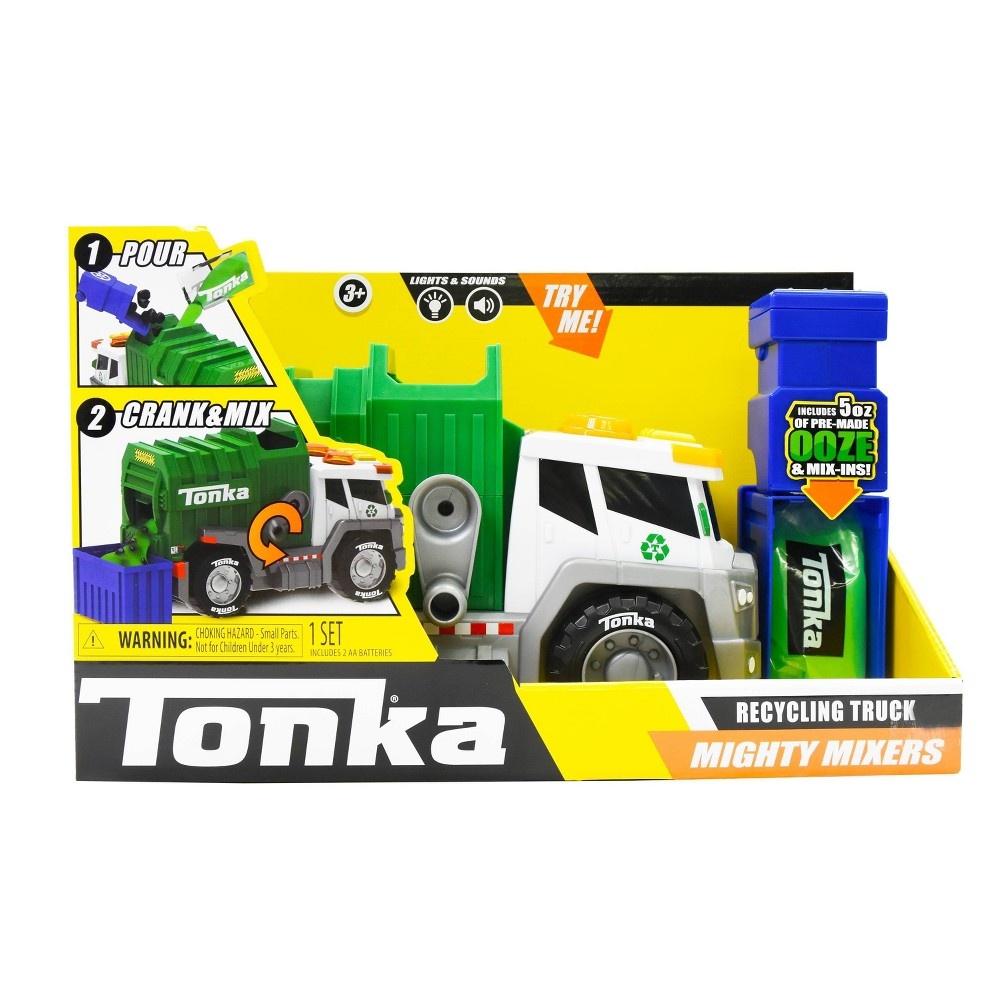 slide 6 of 11, Tonka Mega Machines Mighty Mixers Lights & Sounds - Recycling Truck, 1 ct