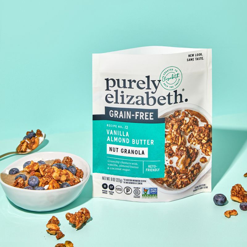 slide 6 of 6, purely elizabeth. Purely Elizabeth Vanilla Almond Butter Grain Free Granola - 8oz, 8 oz