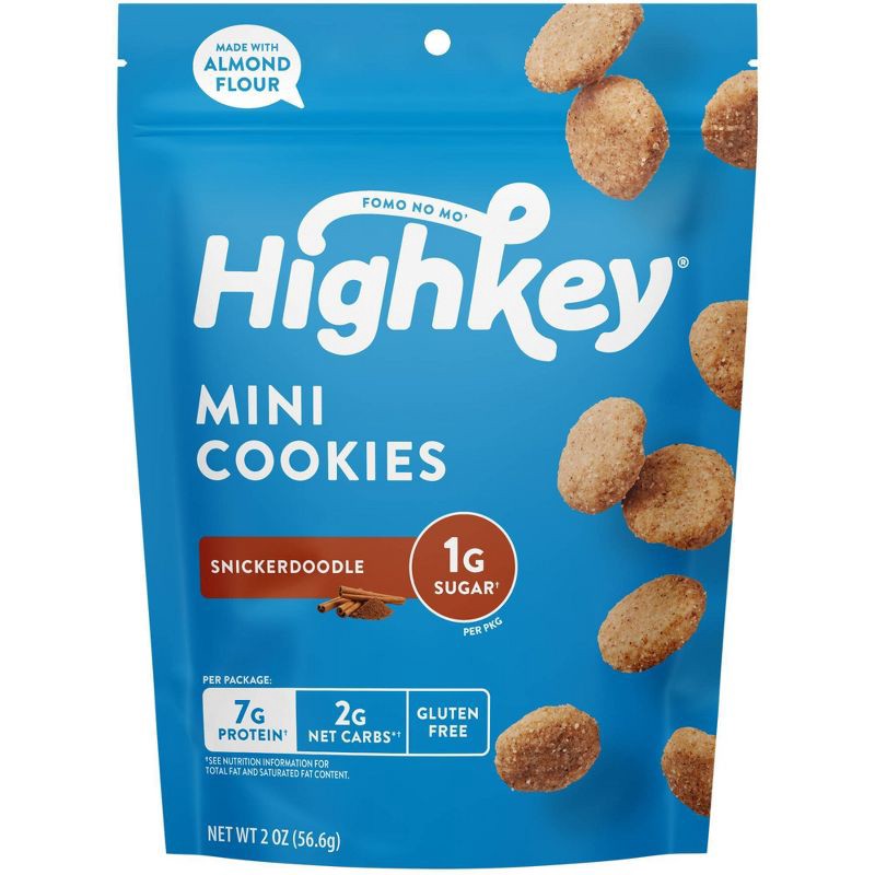 slide 1 of 6, HighKey Snickerdoodle Mini Cookies - 2oz, 2 oz