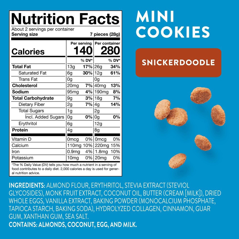 slide 6 of 6, HighKey Snickerdoodle Mini Cookies - 2oz, 2 oz