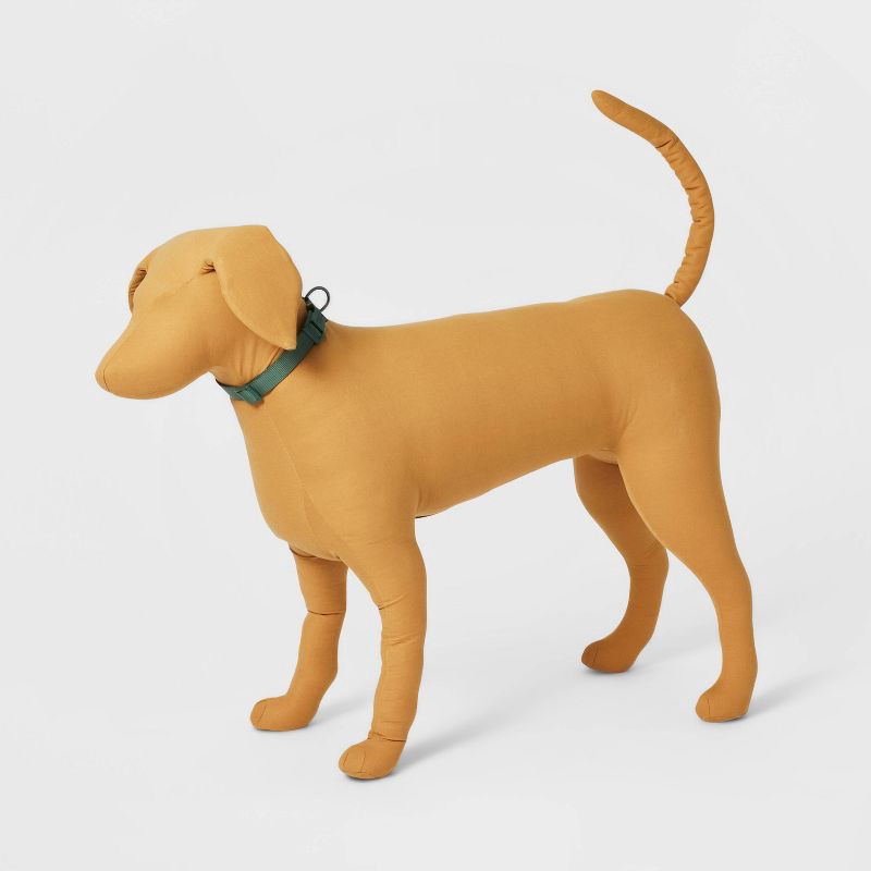 slide 3 of 3, Basic Dog Adjustable Collar with Color Matching Buckle - L - Green - Boots & Barkley™, 1 ct