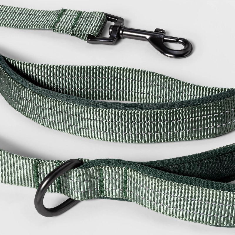 slide 3 of 3, Comfort Dog Leash - L - Green - Boots & Barkley™, 1 ct