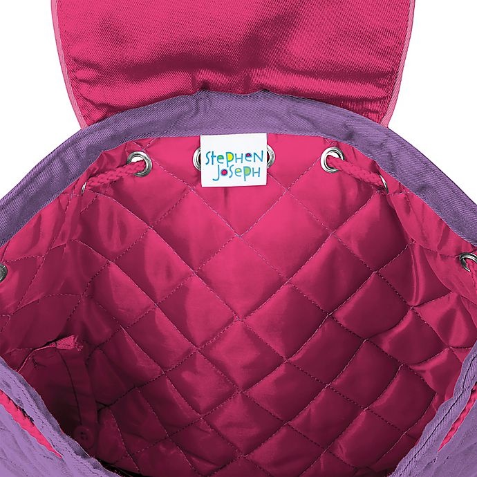 slide 4 of 4, Stephen Joseph Unicorn Quilted Backpack - Pink, 1 ct