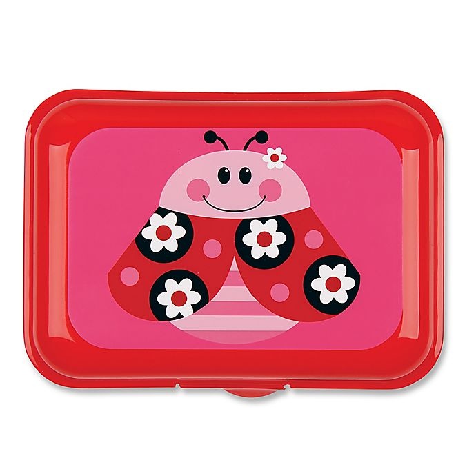 slide 1 of 2, Stephen Joseph Ladybug Snack Box - Red, 64 oz