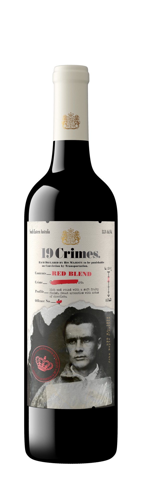 slide 1 of 1, 19 Crimes Red Blend 750 ml, 750 ml