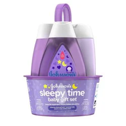 Johnson's Baby Sleepy Time Relaxing Bedtime Gift Set, 3 Items
