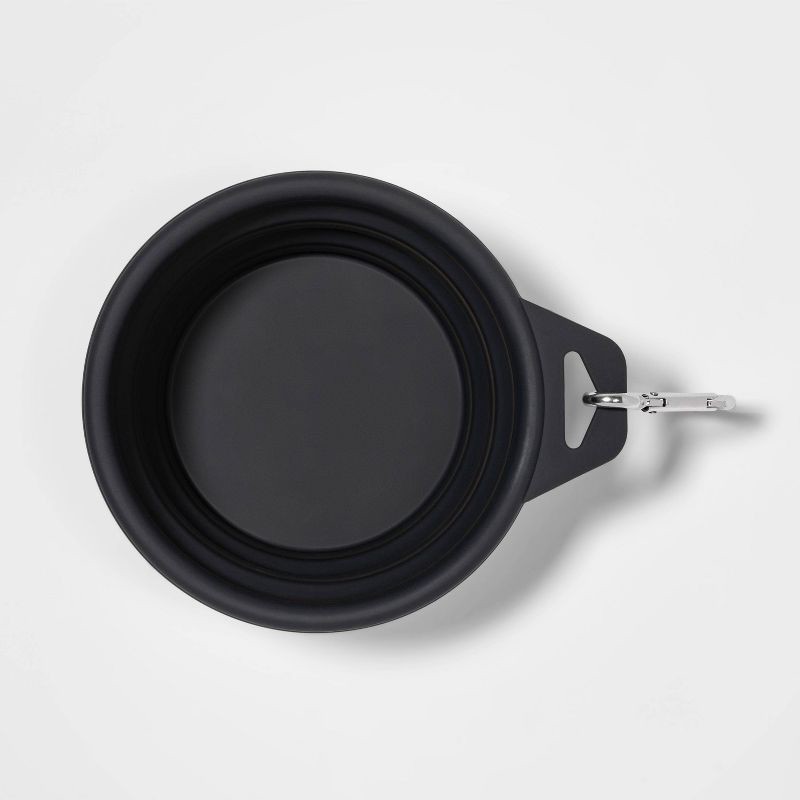 slide 2 of 4, Collapsible Dog Bowl - 3.75 Cup - Gray - Boots & Barkley™, 1 ct