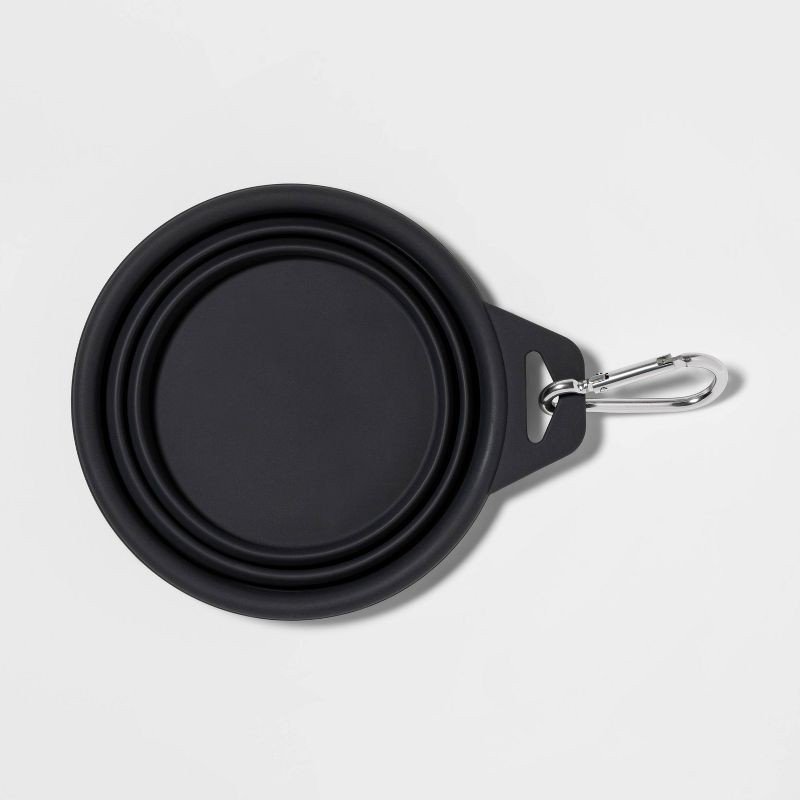 slide 4 of 4, Collapsible Dog Bowl - 3.75 Cup - Gray - Boots & Barkley™, 1 ct