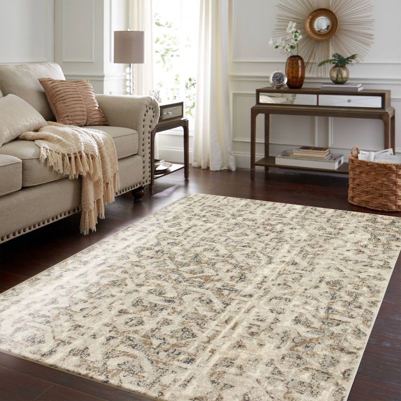 slide 3 of 4, 5'x7' Eliot Geo Area Rug Tan/Beige/Gray - Threshold™, 1 ct