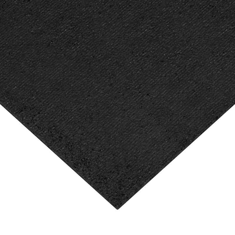 slide 3 of 4, 1'6"x2'6" Woven Rubber All Seasons Scraper Rug Black - Apache Mills: Outdoor Floor Mat, Stain & Fade-Resistant, 1 ct