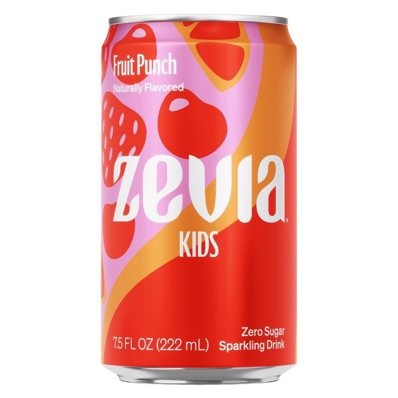 slide 2 of 5, Zevia Kidz Fruit Punch Zero Calorie Soda - 6pk/7.5 fl oz Cans, 6 ct; 7.5 fl oz