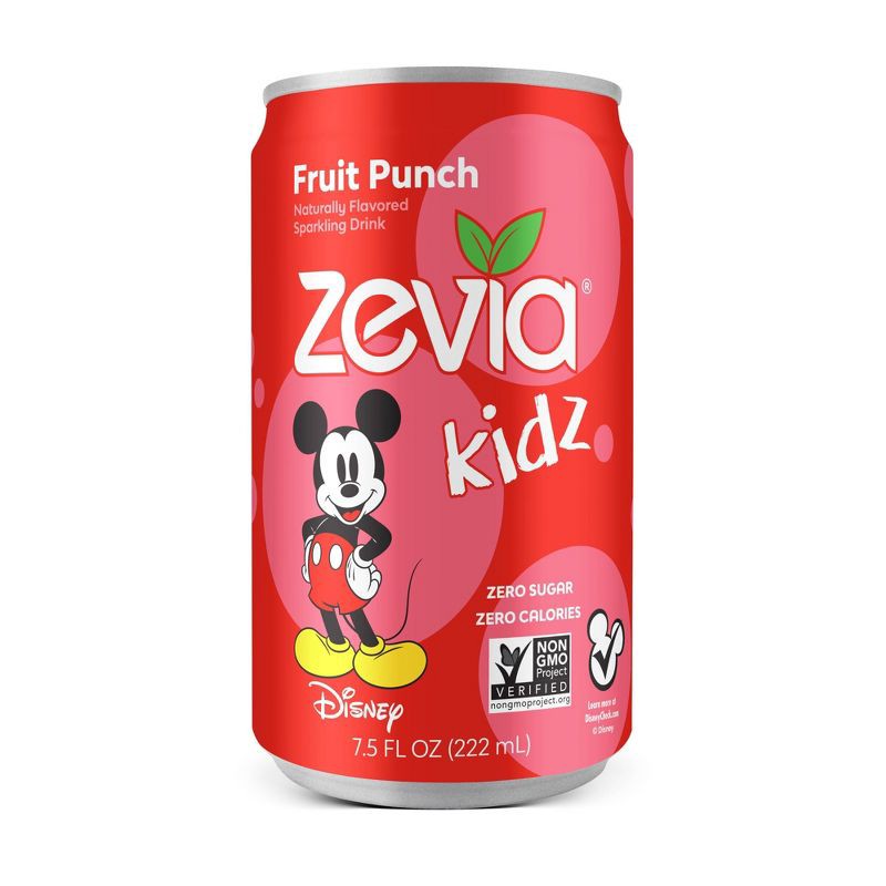 slide 1 of 5, Zevia Kidz Fruit Punch Zero Calorie Soda - 6pk/7.5 fl oz Cans, 6 ct; 7.5 fl oz