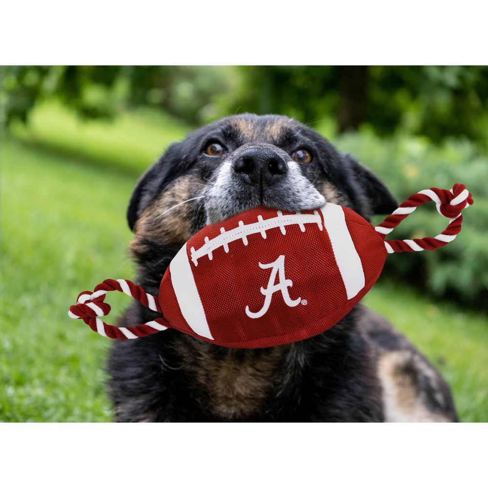 slide 2 of 2, NCAA Alabama Crimson Tide Nylon Football Dog Toy, 1 ct