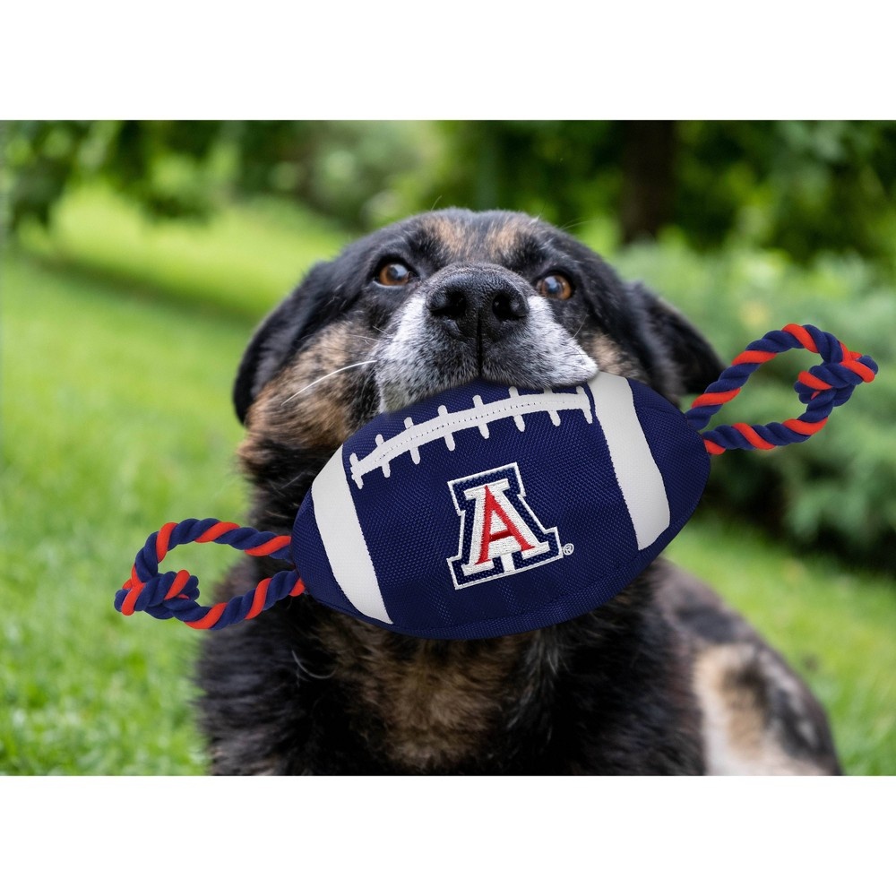 slide 2 of 2, NCAA Arizona Wildcats Nylon Football Dog Toy, 1 ct