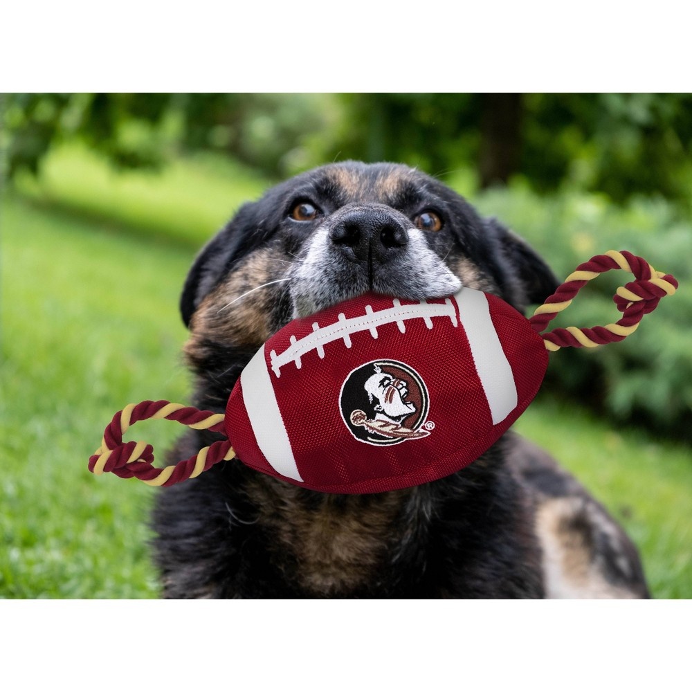 slide 2 of 2, NCAA Florida State Seminoles Nylon Football Dog Toy, 1 ct