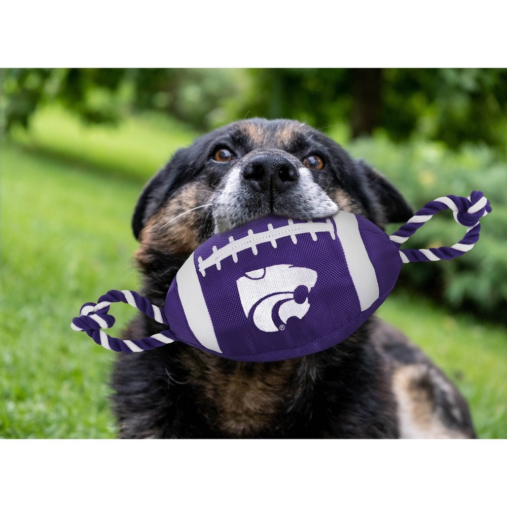 slide 2 of 2, NCAA Kansas State Wildcats Nylon Football Dog Toy, 1 ct