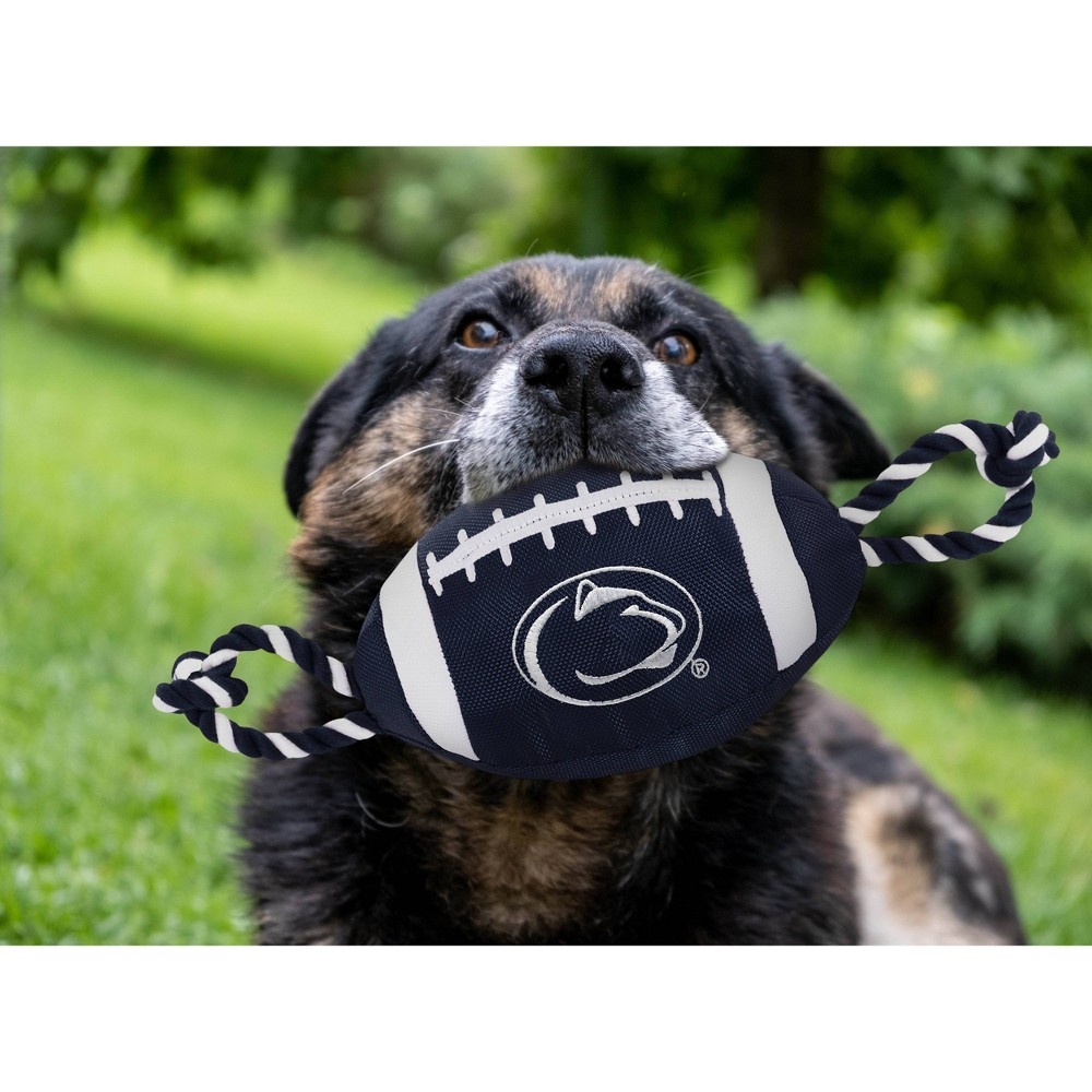 slide 2 of 2, NCAA Penn State Nittany Lions Nylon Football Dog Toy, 1 ct