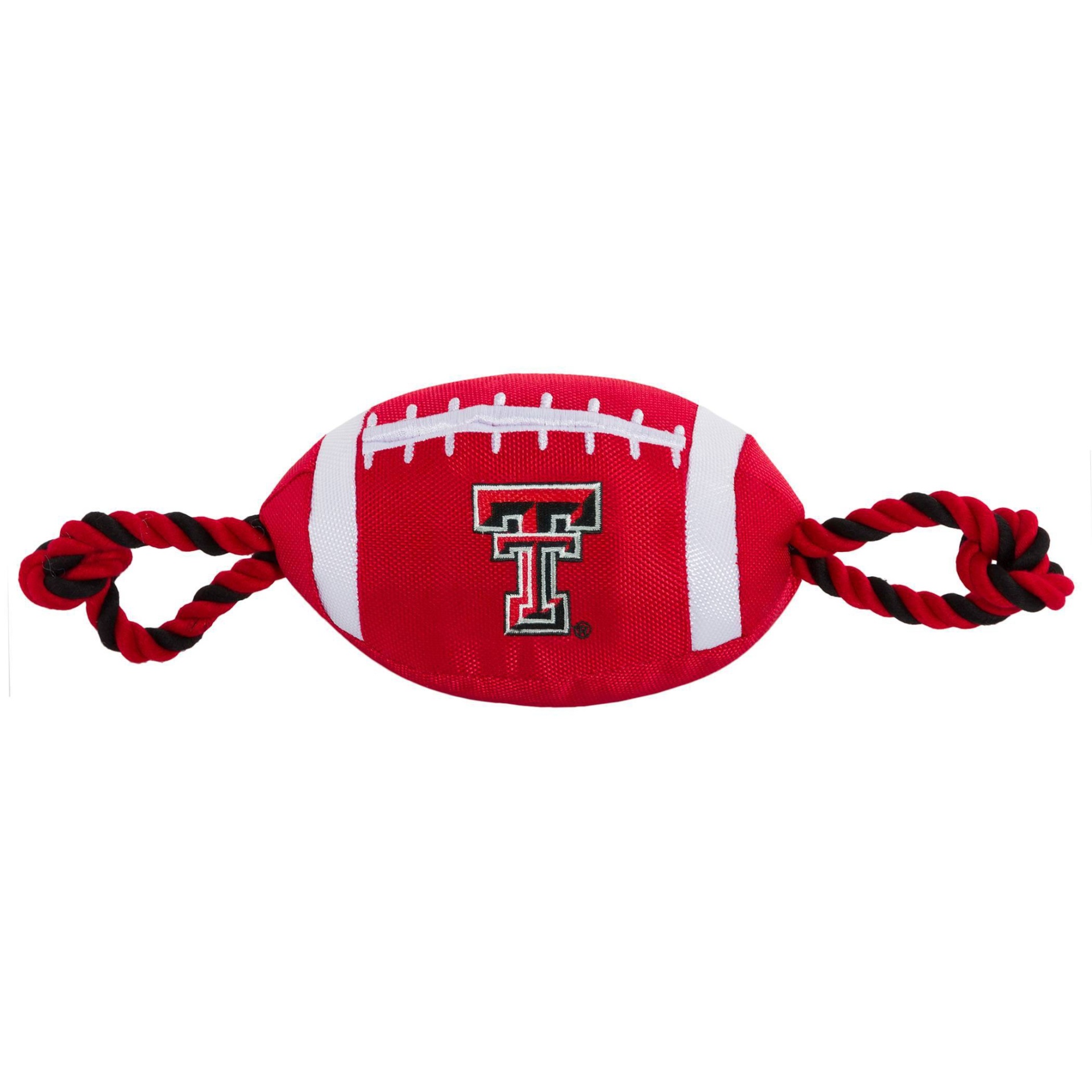 slide 1 of 1, NCAA Texas Tech Red Raiders Nylon Football Dog Toy, 1 ct