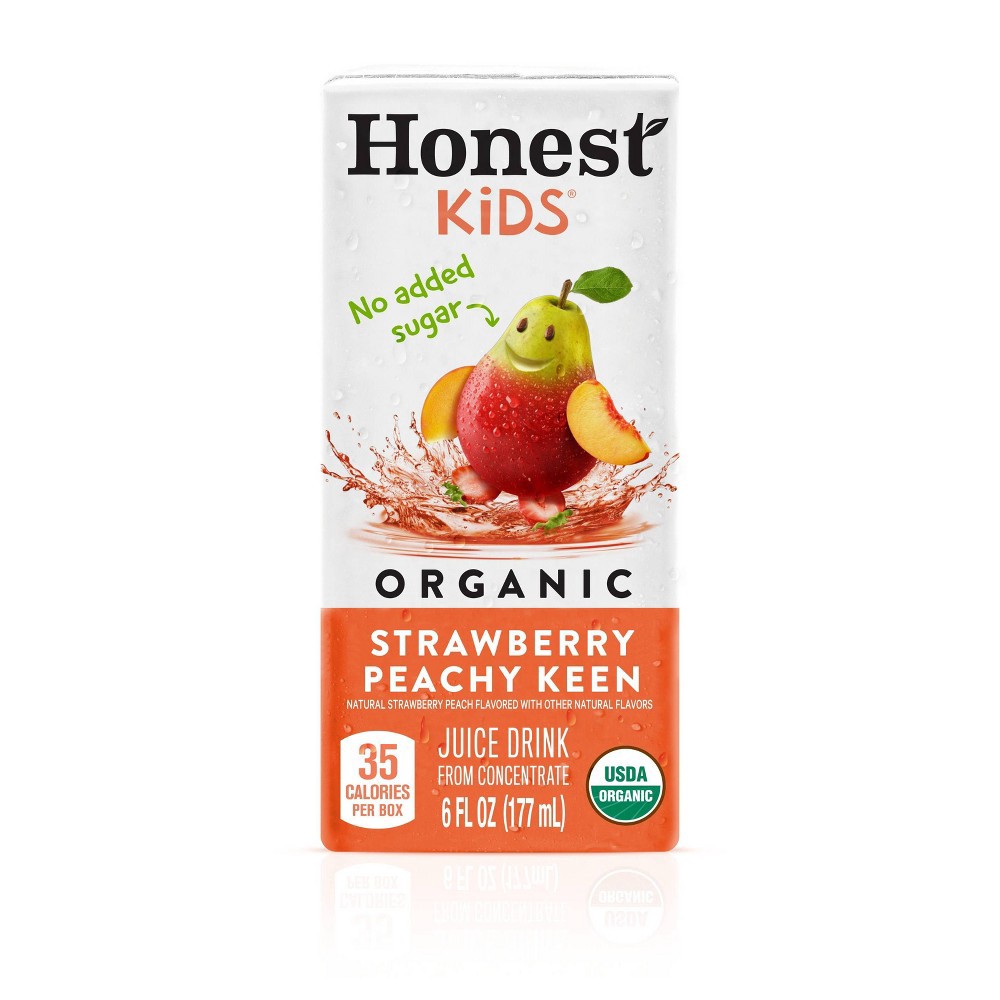 Honest Kids Organic Strawberry Peach Keen Juice Drink 8pk/6 fl oz