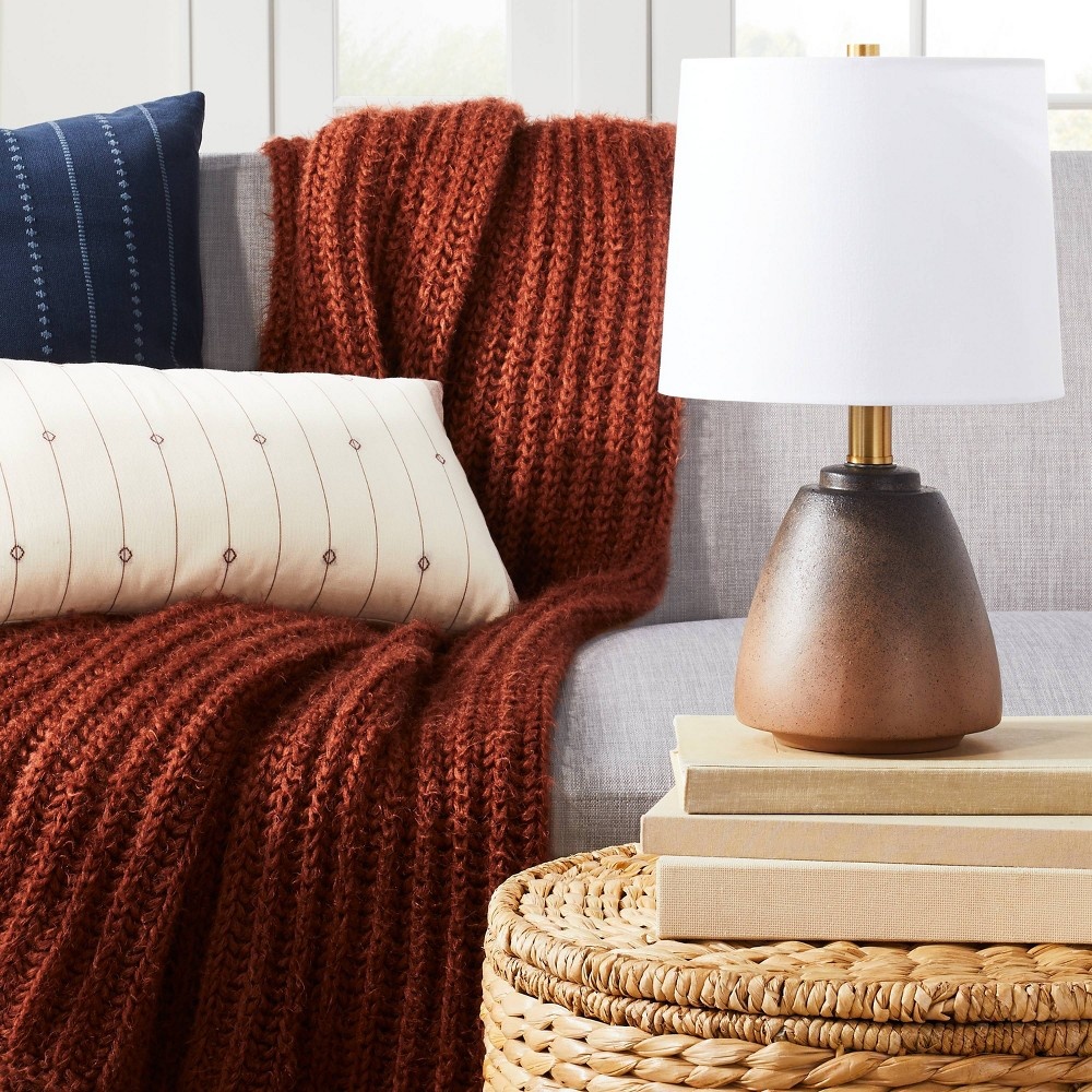 slide 4 of 6, Threshold designed w/Studio McGee Small Assembled Table Lamp Brown - Threshold designed with Studio McGee, 1 ct