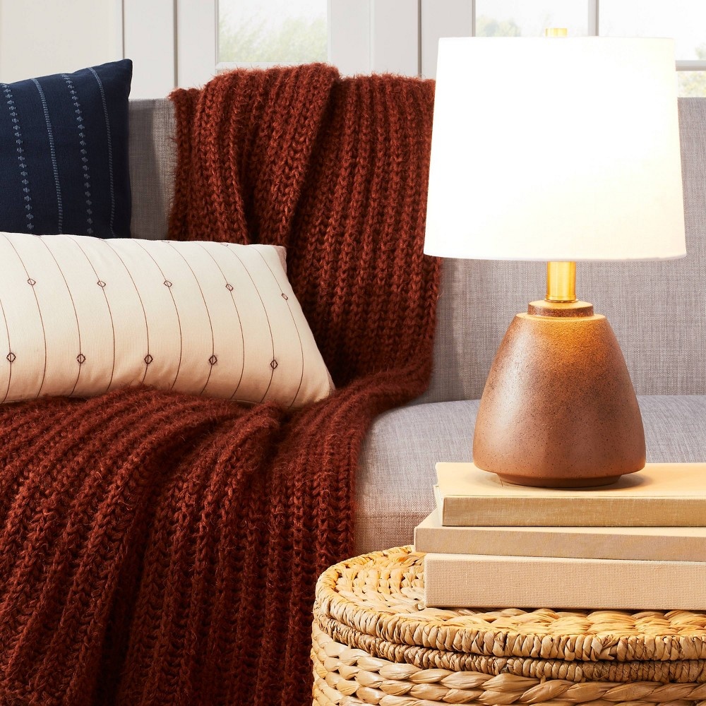 slide 3 of 6, Threshold designed w/Studio McGee Small Assembled Table Lamp Brown - Threshold designed with Studio McGee, 1 ct