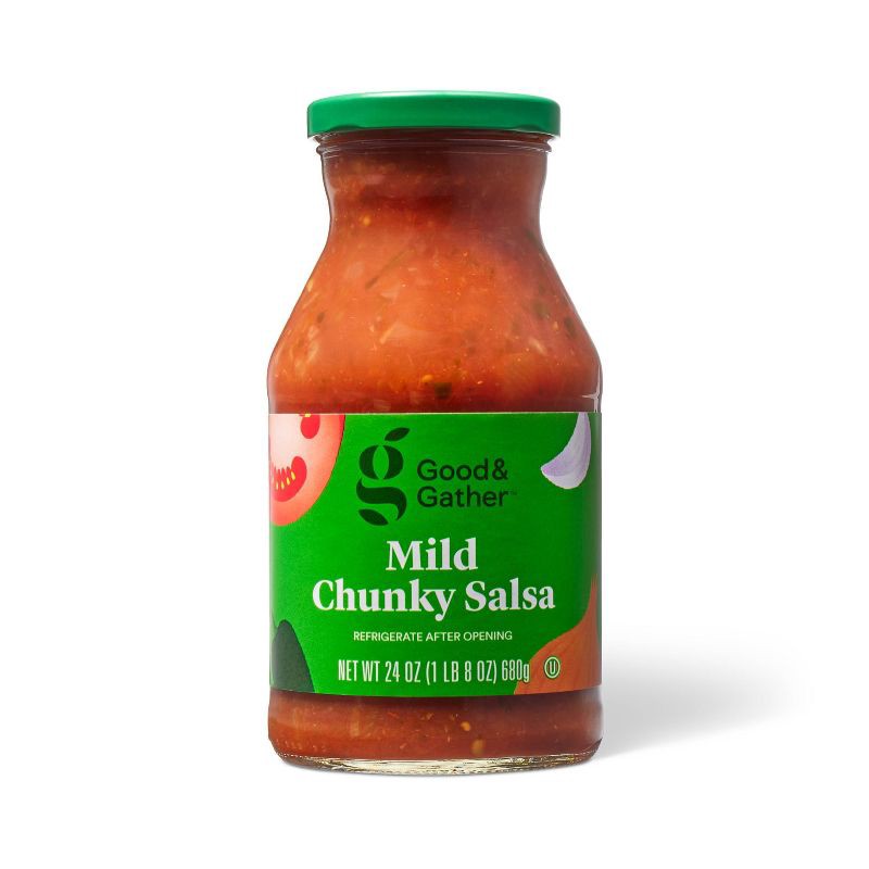 slide 1 of 4, Mild Chunky Salsa 24oz - Good & Gather™, 24 oz
