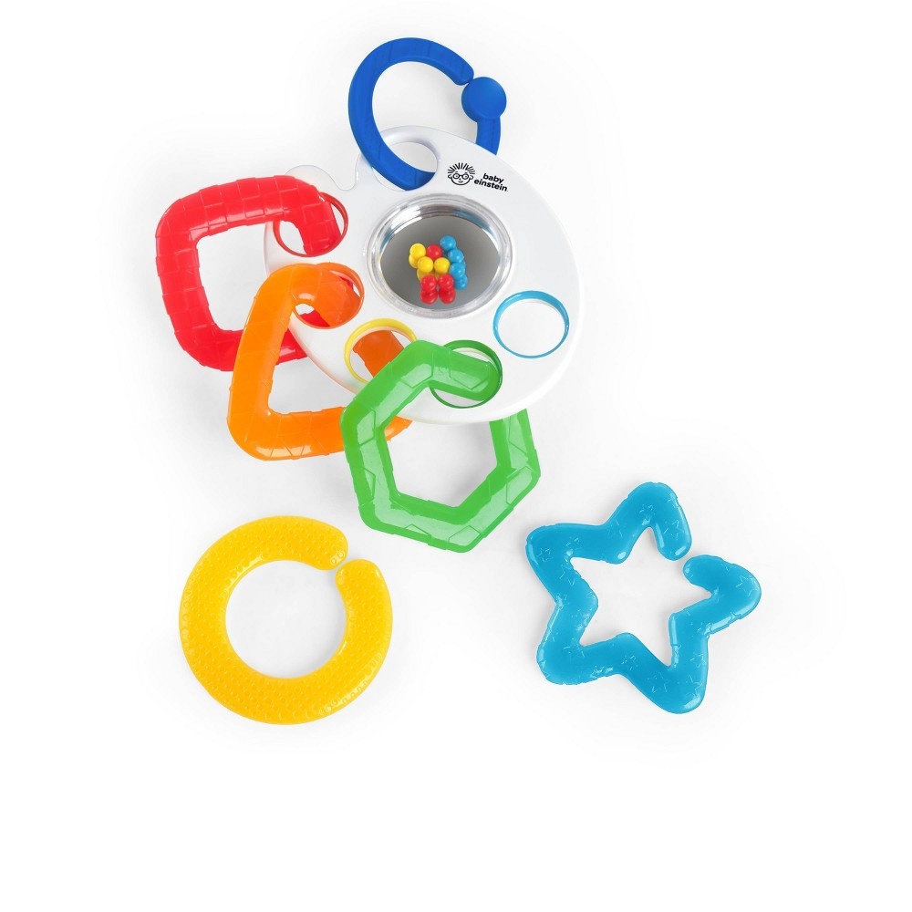 slide 7 of 9, Baby Einstein Shake, Rattle & Soothe Teether Link Toy, 1 ct