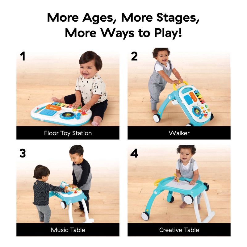 slide 4 of 17, Baby Einstein Musical Mix ‘N Roll 4-in-1 Baby Walker and Activity Table, 1 ct