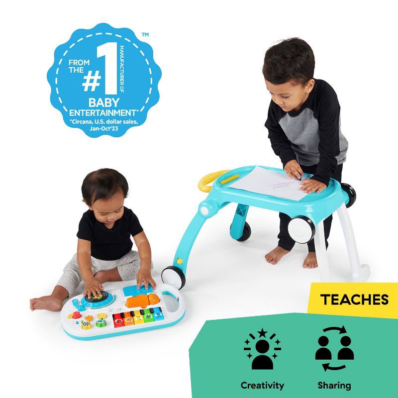 slide 10 of 17, Baby Einstein Musical Mix ‘N Roll 4-in-1 Baby Walker and Activity Table, 1 ct