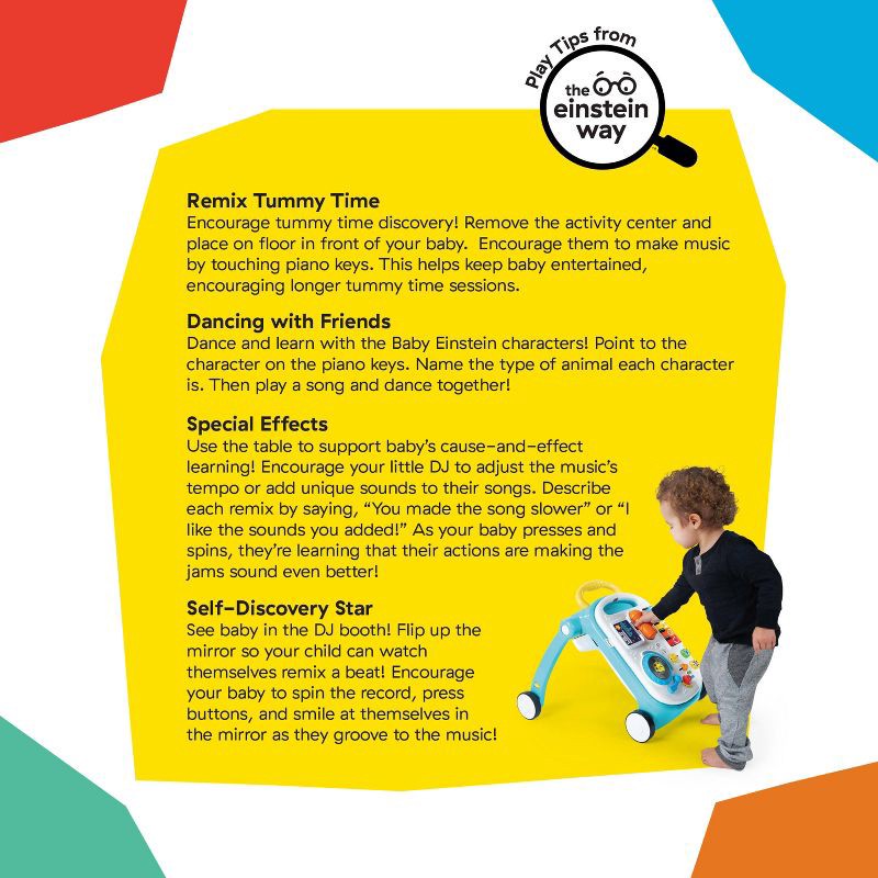 slide 11 of 17, Baby Einstein Musical Mix ‘N Roll 4-in-1 Baby Walker and Activity Table, 1 ct