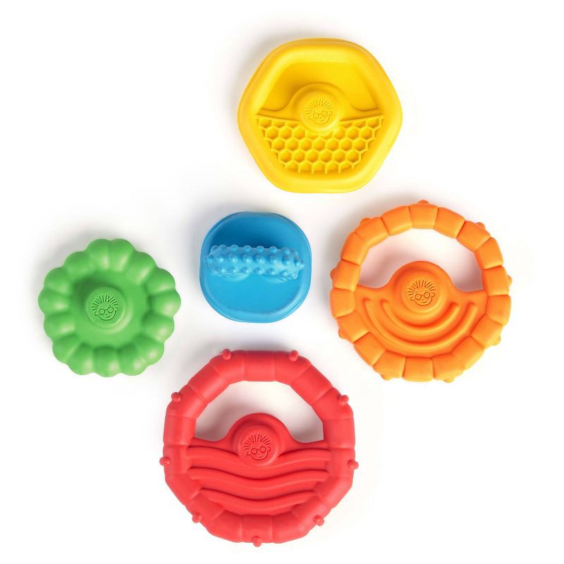 slide 5 of 12, Baby Einstein Stack & Teethe Multi-Textured Teether Toy, 1 ct