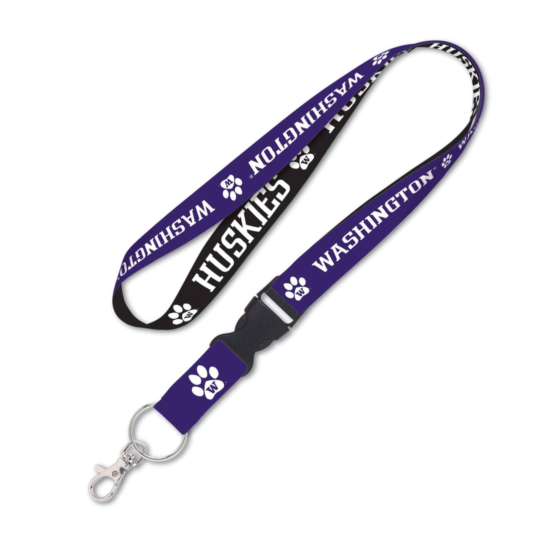 slide 1 of 1, NCAA Washington Huskies Logo Lanyard, 1 ct