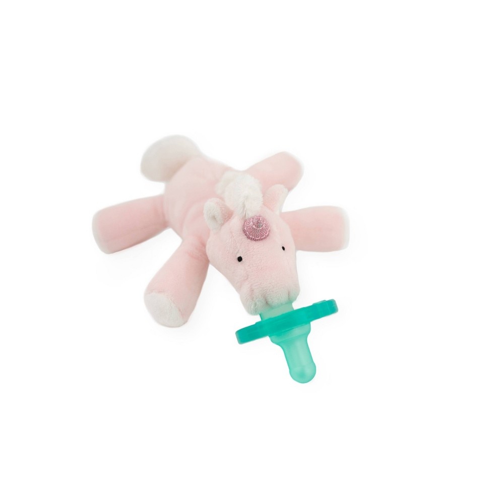 slide 3 of 6, WubbaNub Pink Unicorn Pacifiers, 1 ct