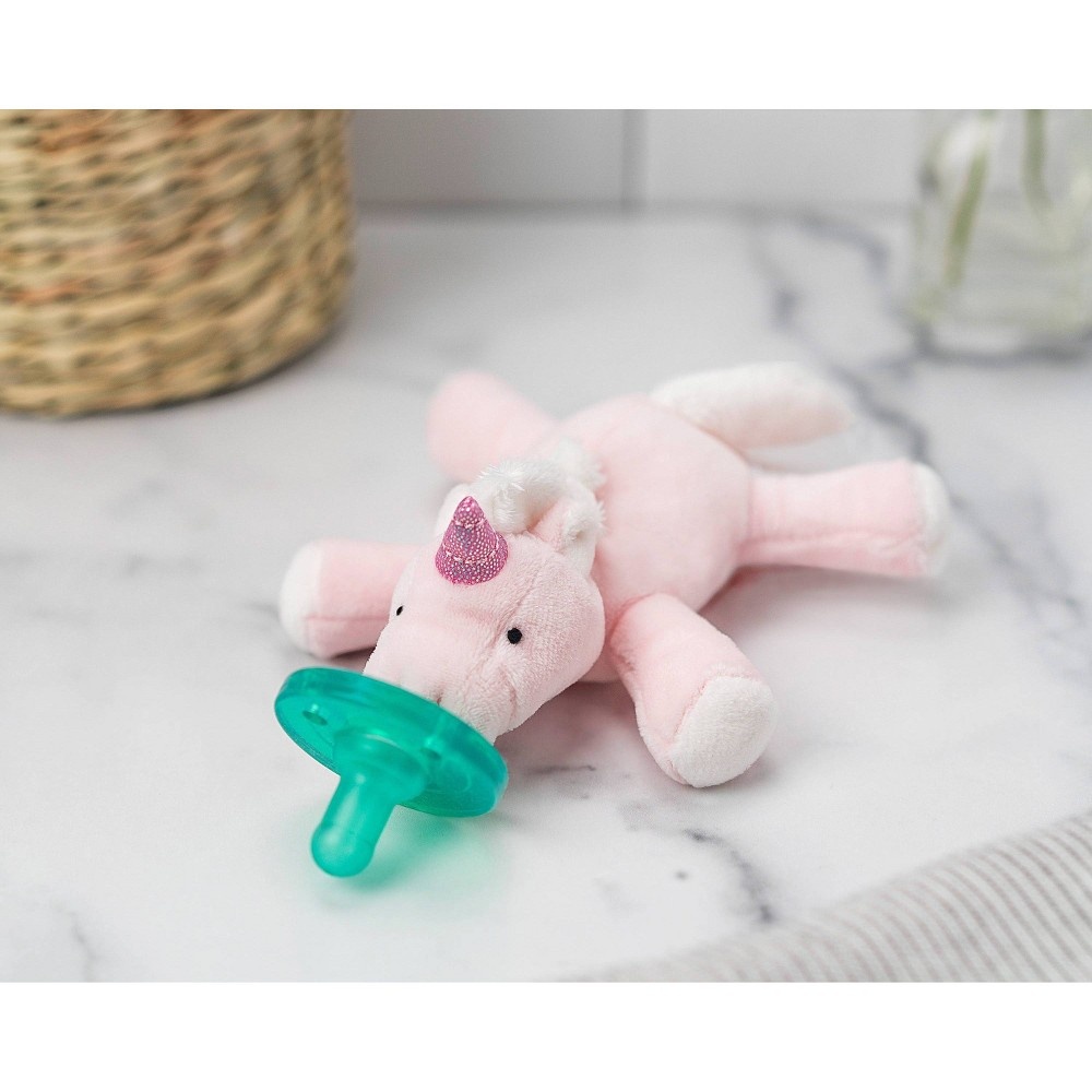 slide 5 of 6, WubbaNub Pink Unicorn Pacifiers, 1 ct