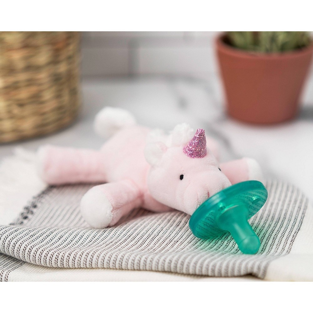 slide 6 of 6, WubbaNub Pink Unicorn Pacifiers, 1 ct