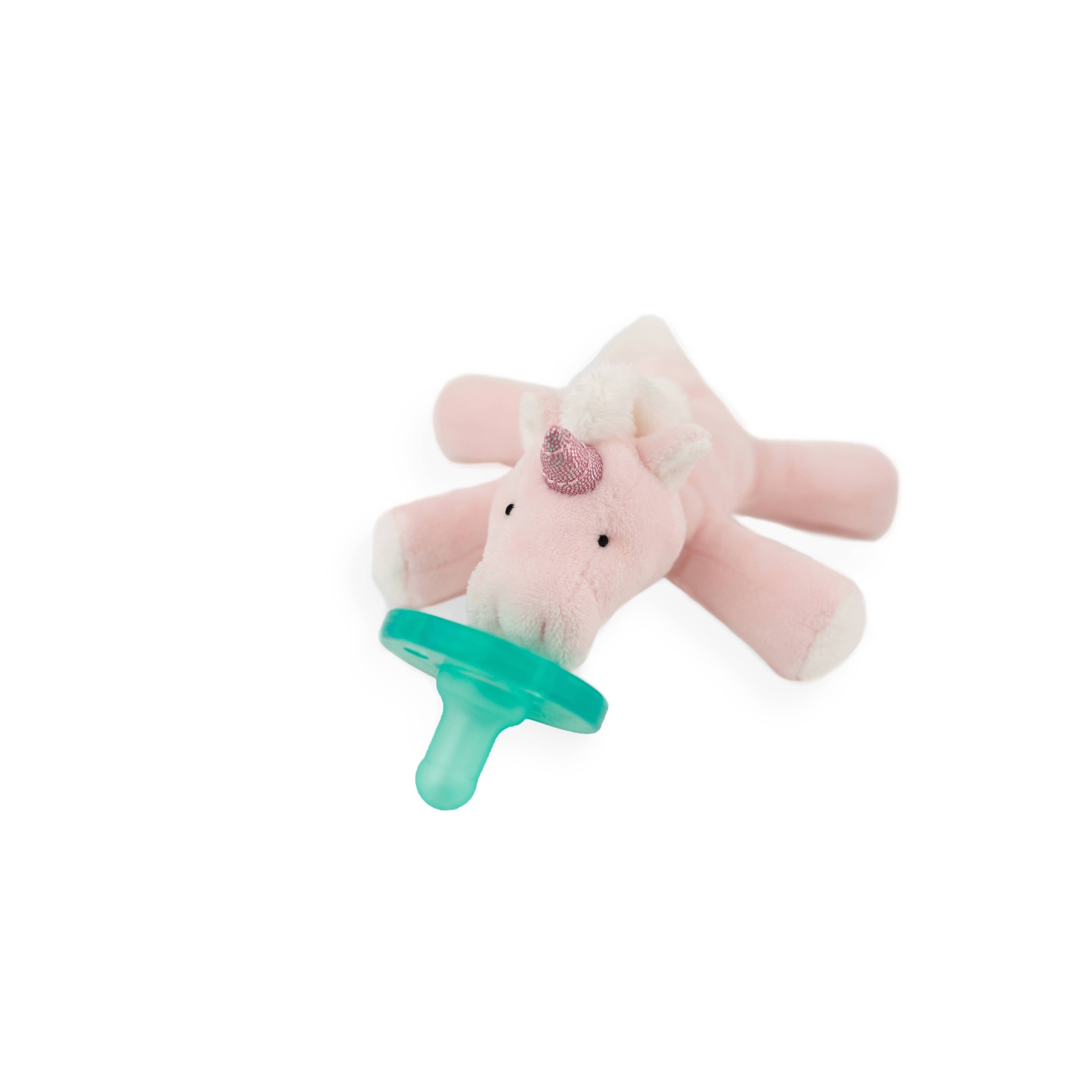 slide 1 of 6, WubbaNub Pink Unicorn Pacifiers, 1 ct