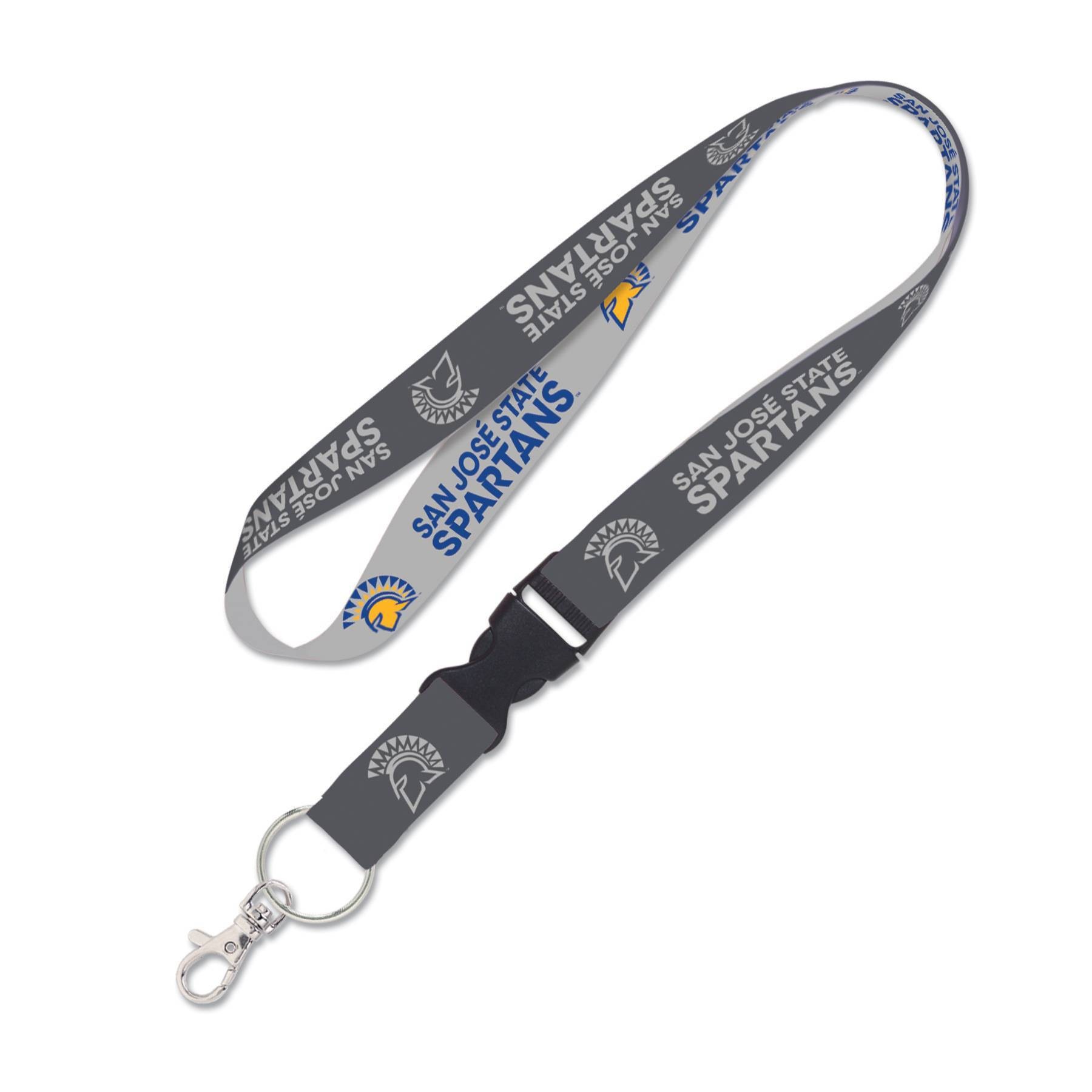 slide 1 of 1, NCAA San Jose State Spartans Charcoal Lanyard, 1 ct