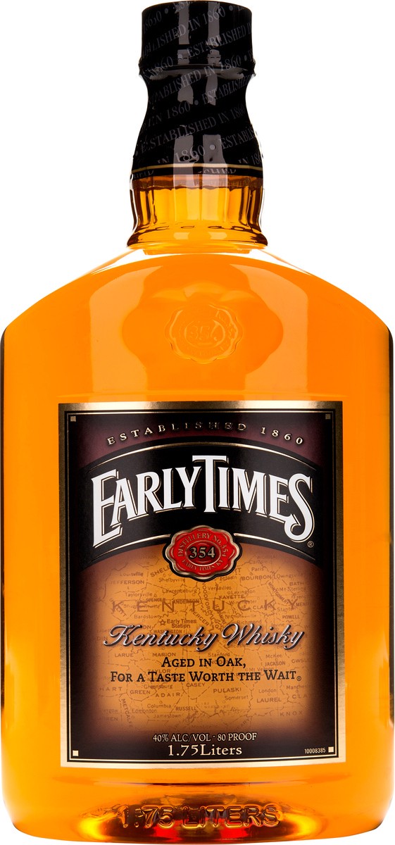 slide 1 of 2, Early Times Kentucky Whisky, 1.75l Plastic Bottle 80 Proof, 1.75 liter