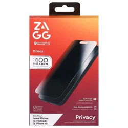 ZAGG InvisibleShield Glass Elite Privacy Tempered Glass Screen Protector