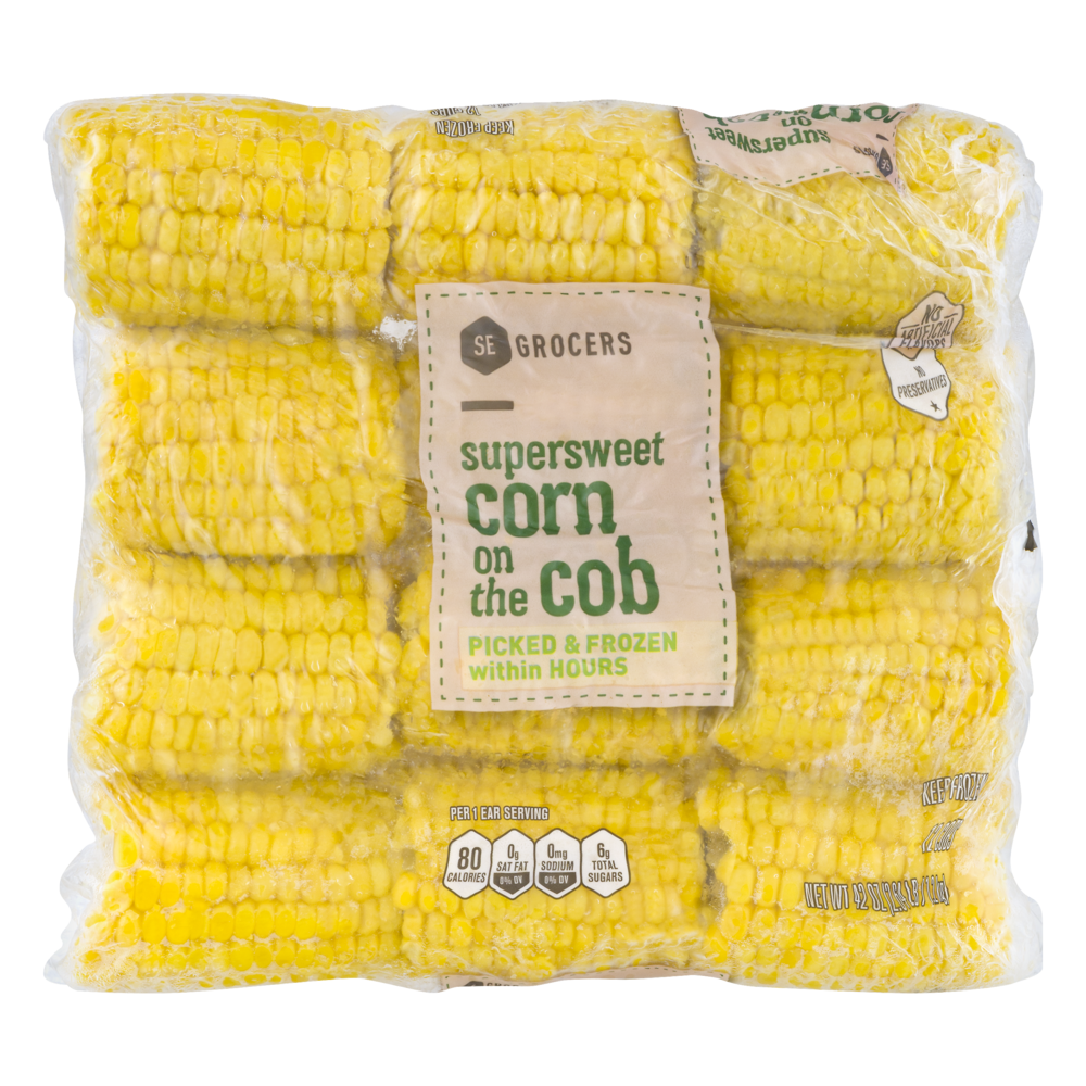 slide 1 of 1, SE Grocers Corn On The Cob Supersweet - 12 CT, 12 ct