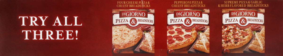 slide 4 of 4, DiGiorno Pizza and Breadsticks Four Cheese Pizza and Cheesy Breadsticks With Marinara Sauce, 35.4 oz