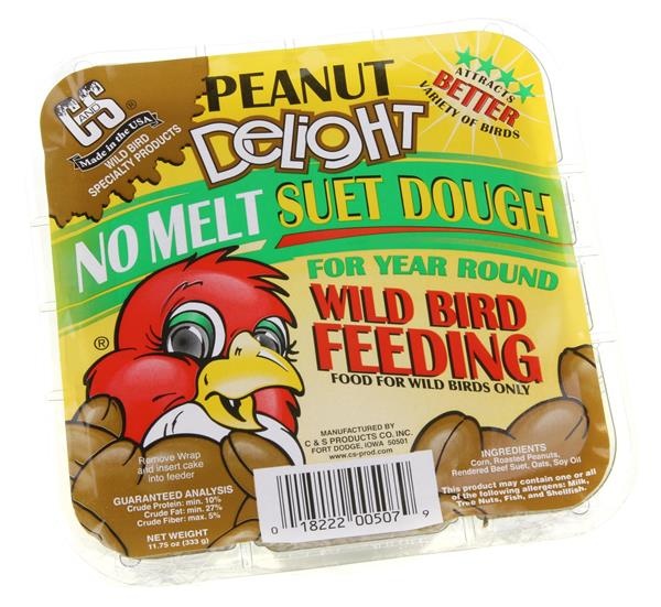 slide 1 of 1, C And S Peanut Delight No Melt Suet Dough, 11.75 oz